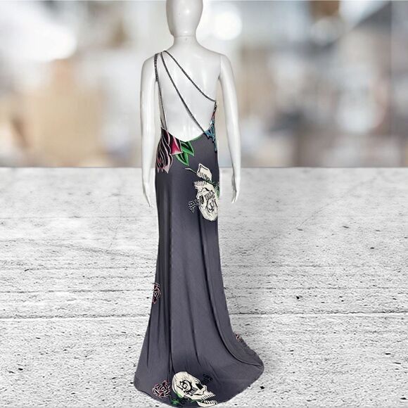 Tiffany Skull & Rose Formal Gown - Picture 4 of 9